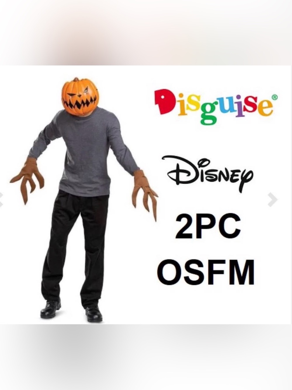 DISNEY TIM BURTON'S THE NIGHTMARE BEFORE CHRISTMAS PMPKIN KING COSTUME